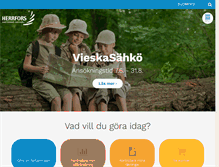 Tablet Screenshot of herrfors.fi